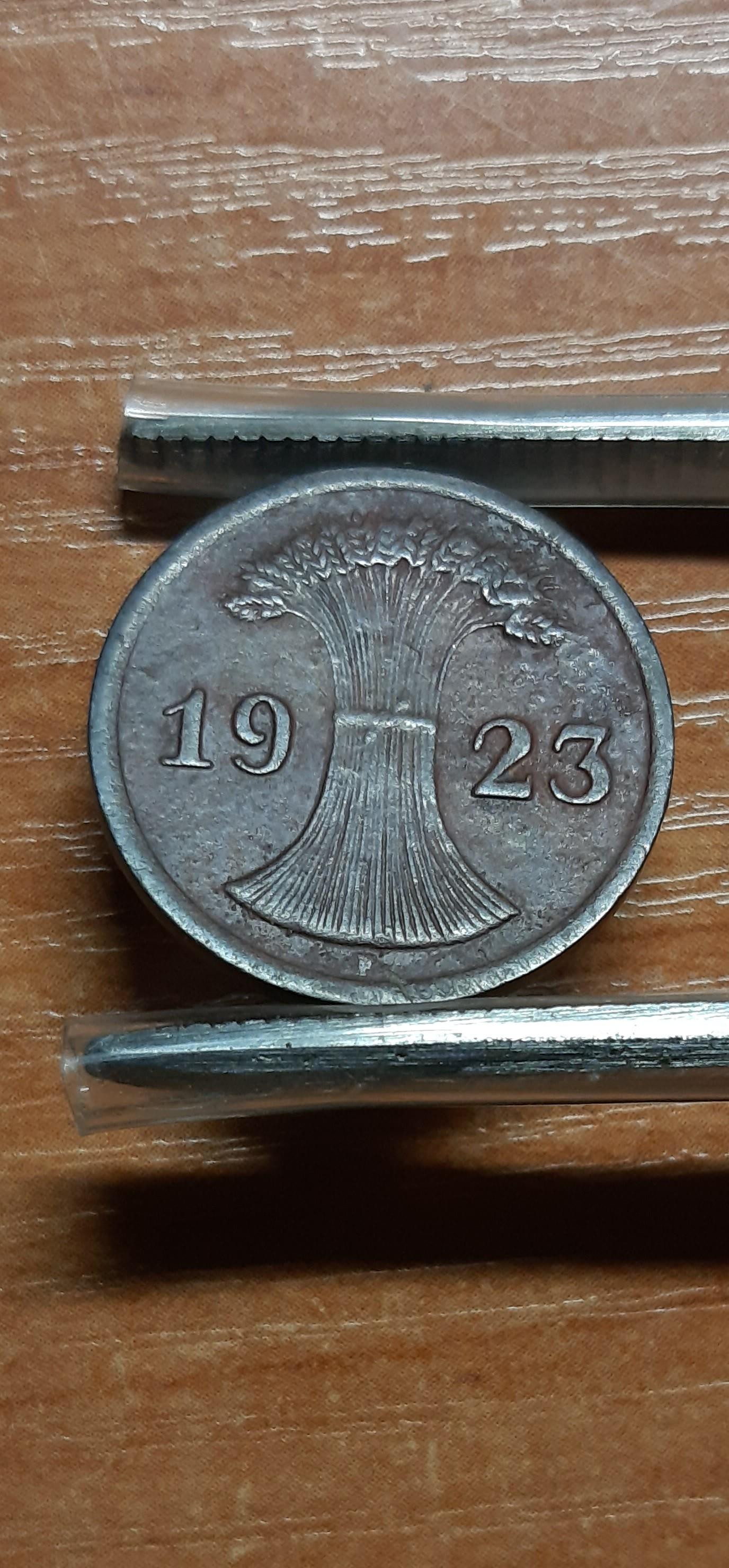 Vokietija 2 rentenpfenigai 1923 F KM#31