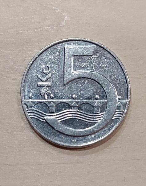 Čekija 5 kronos 1993 KM#8