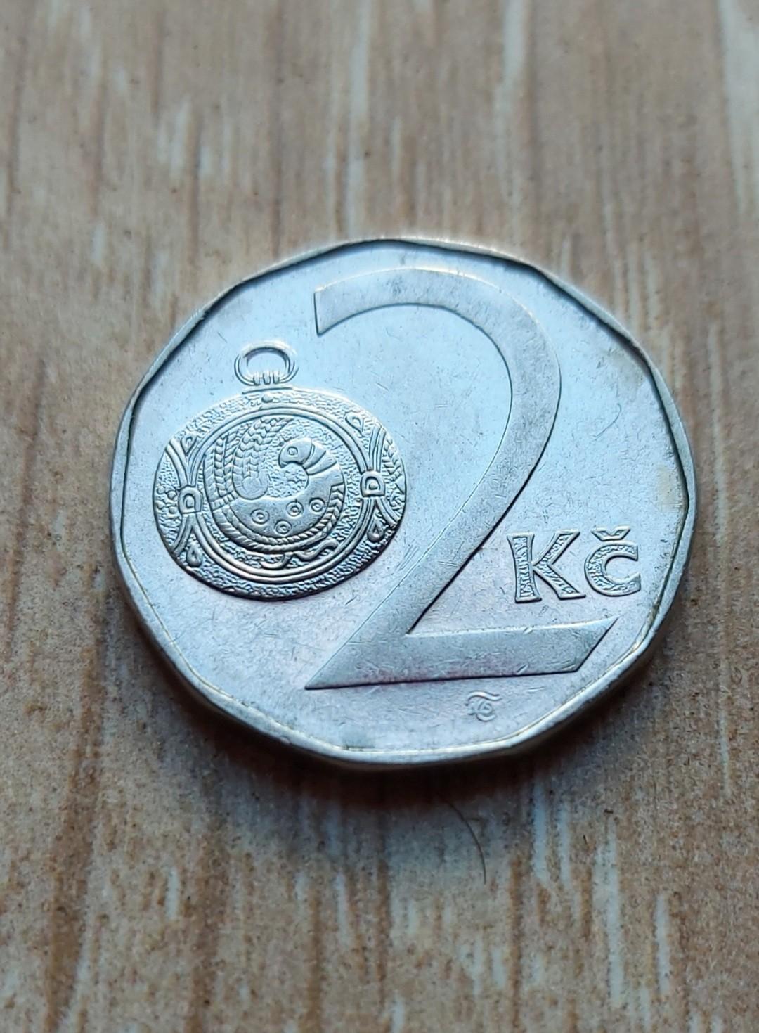 Čekija 2 kronos 1993 KM#9 