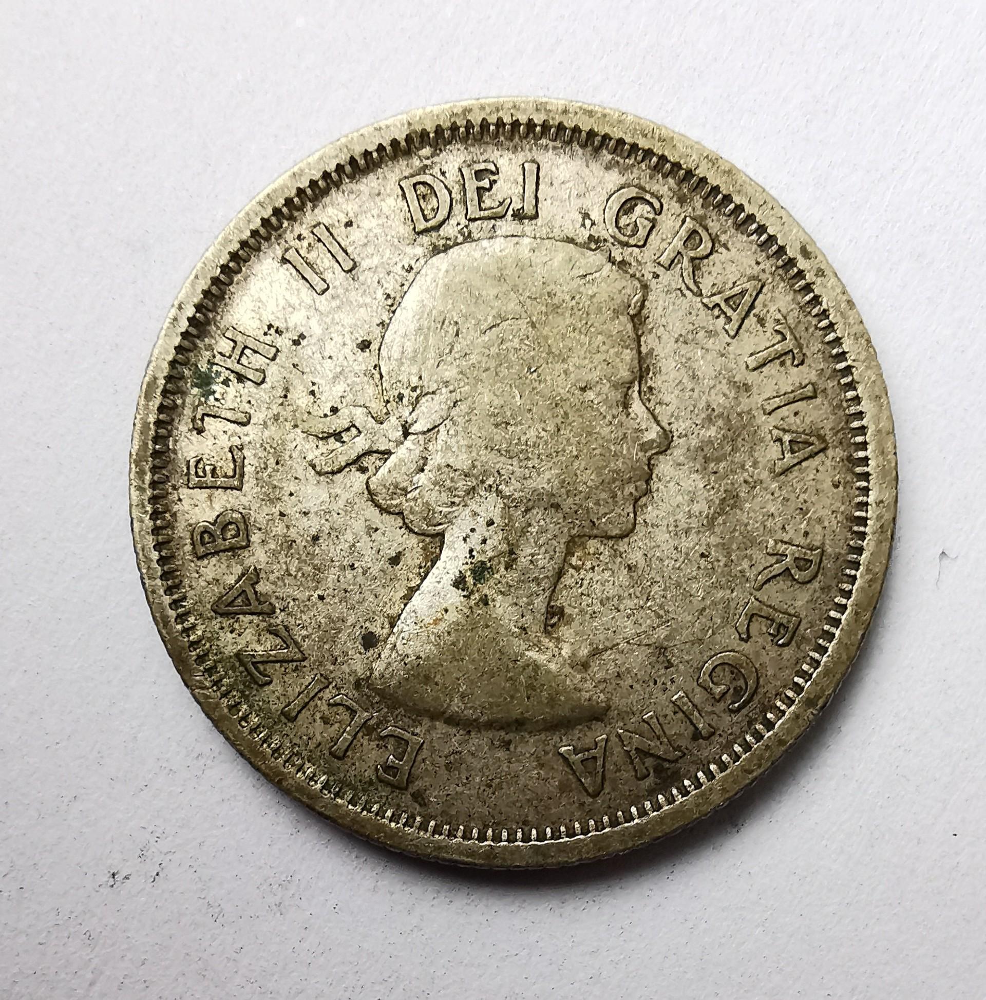 Kanada 25 c 1955 Sidabras 