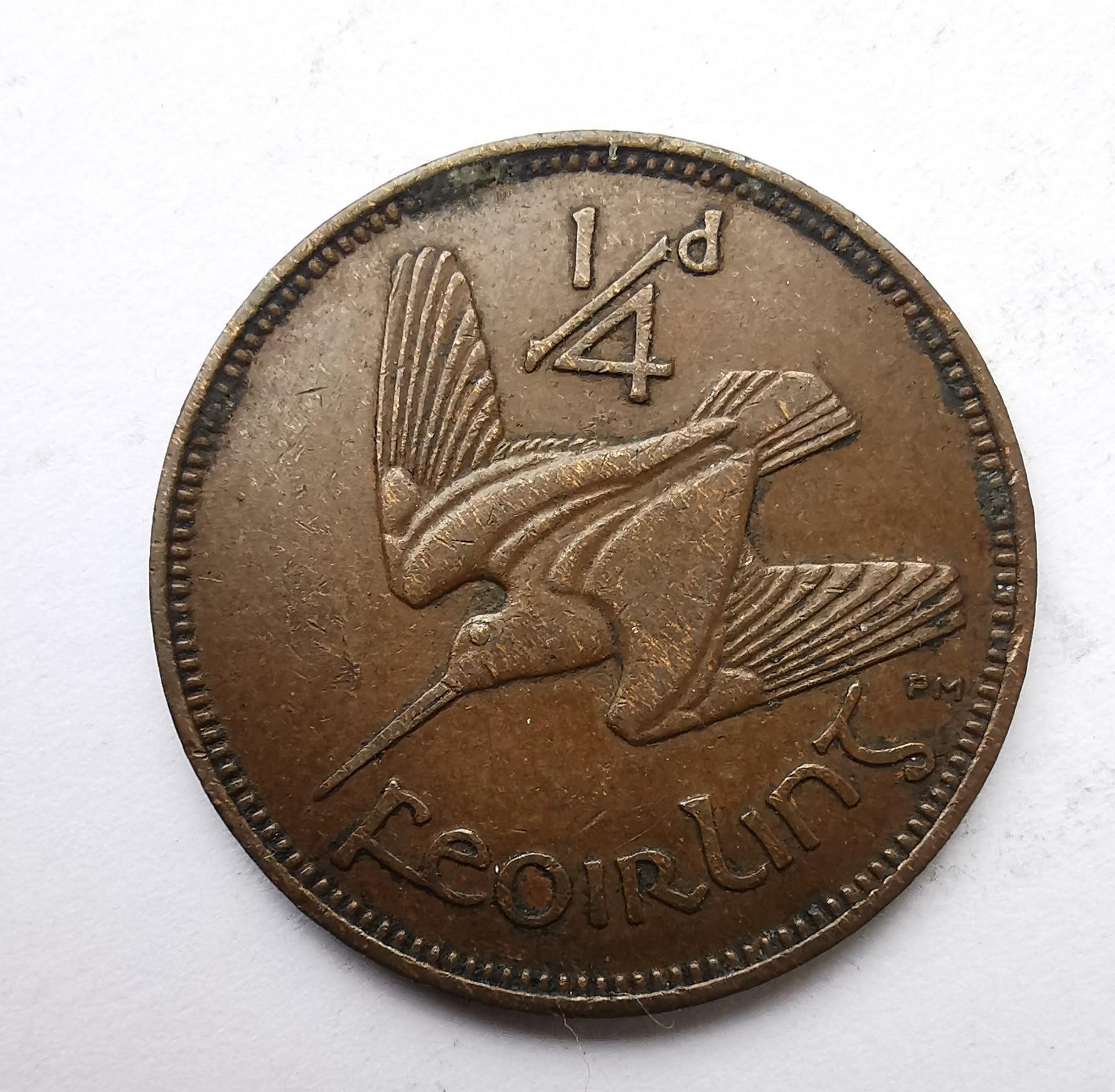 Airija 1 fartingas 1933 reta