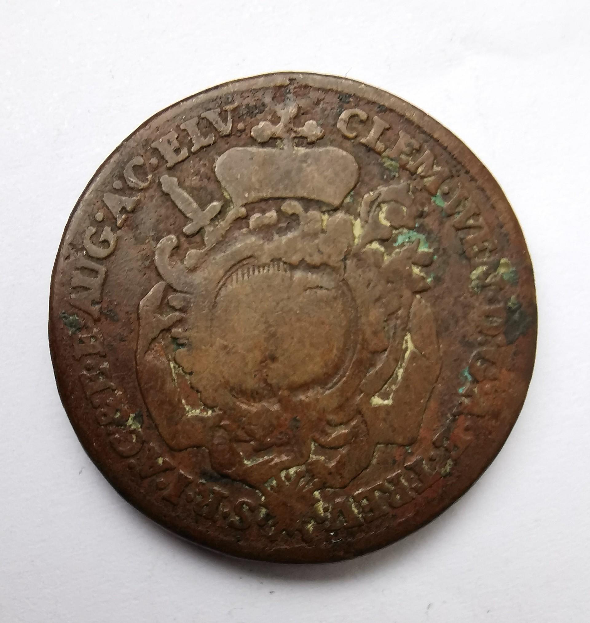 Augsburgo mietas 1 kreuzer 1774 reta 