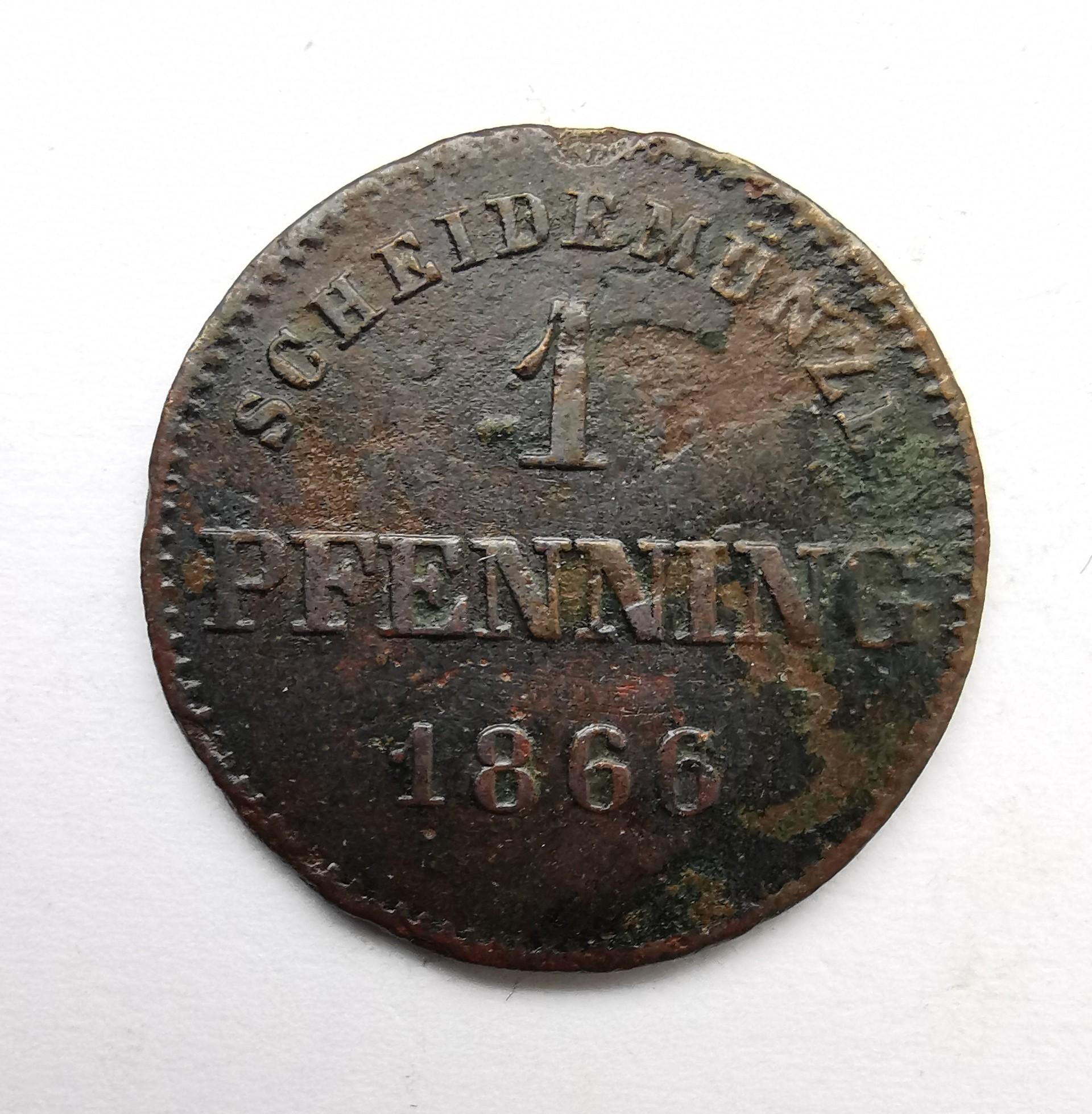 Bavaria 1 kreuzer 1866