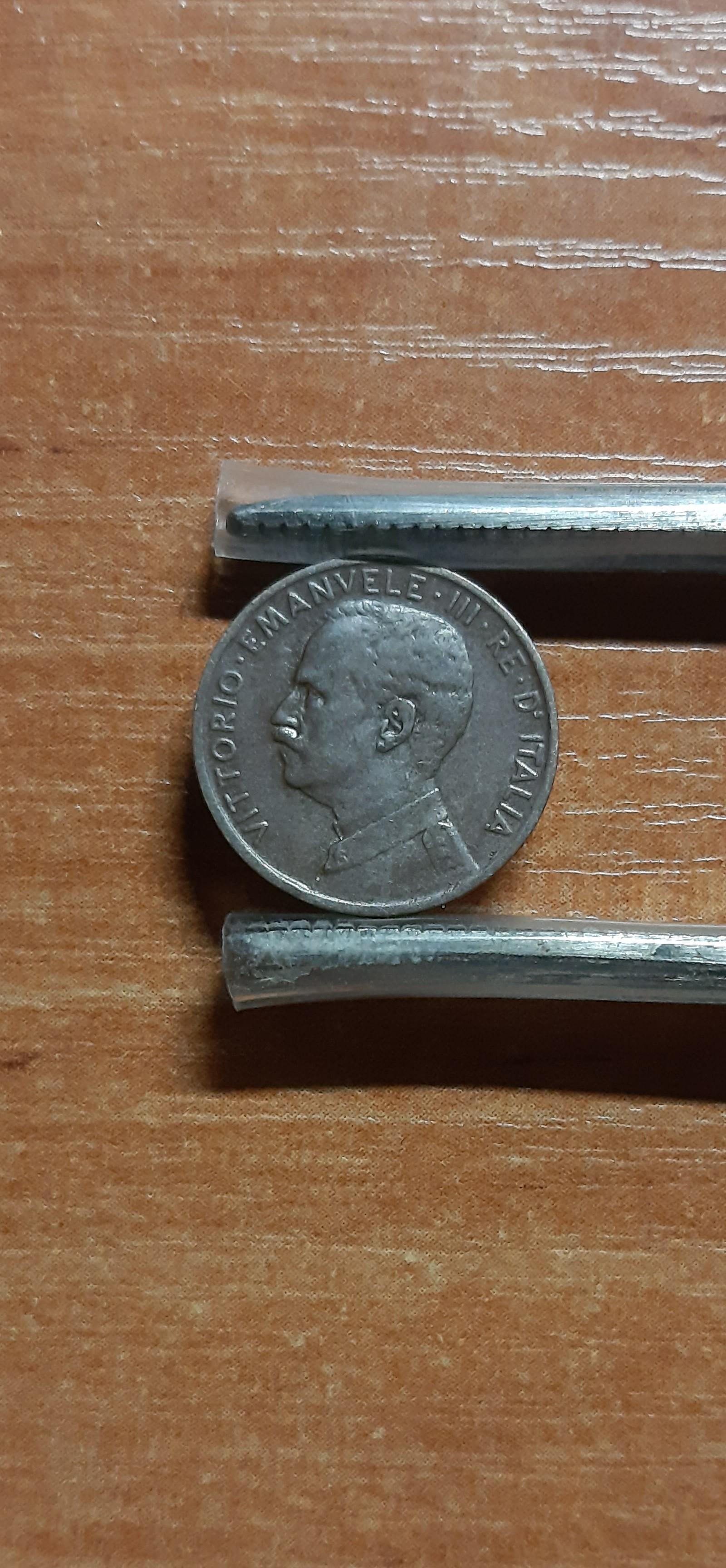 Italija 1 Čentezimas 1915 KM#40 Varis