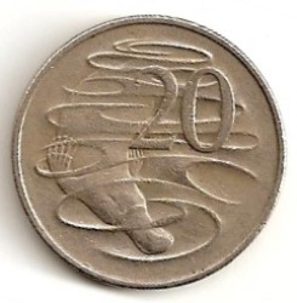 Australija. 20 centų ( 1973 ) XF