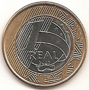 Brazilija. 1 realas ( 2007 ) XF