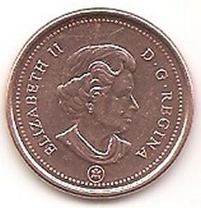 Kanada. 1 centas ( 2007 ) XF