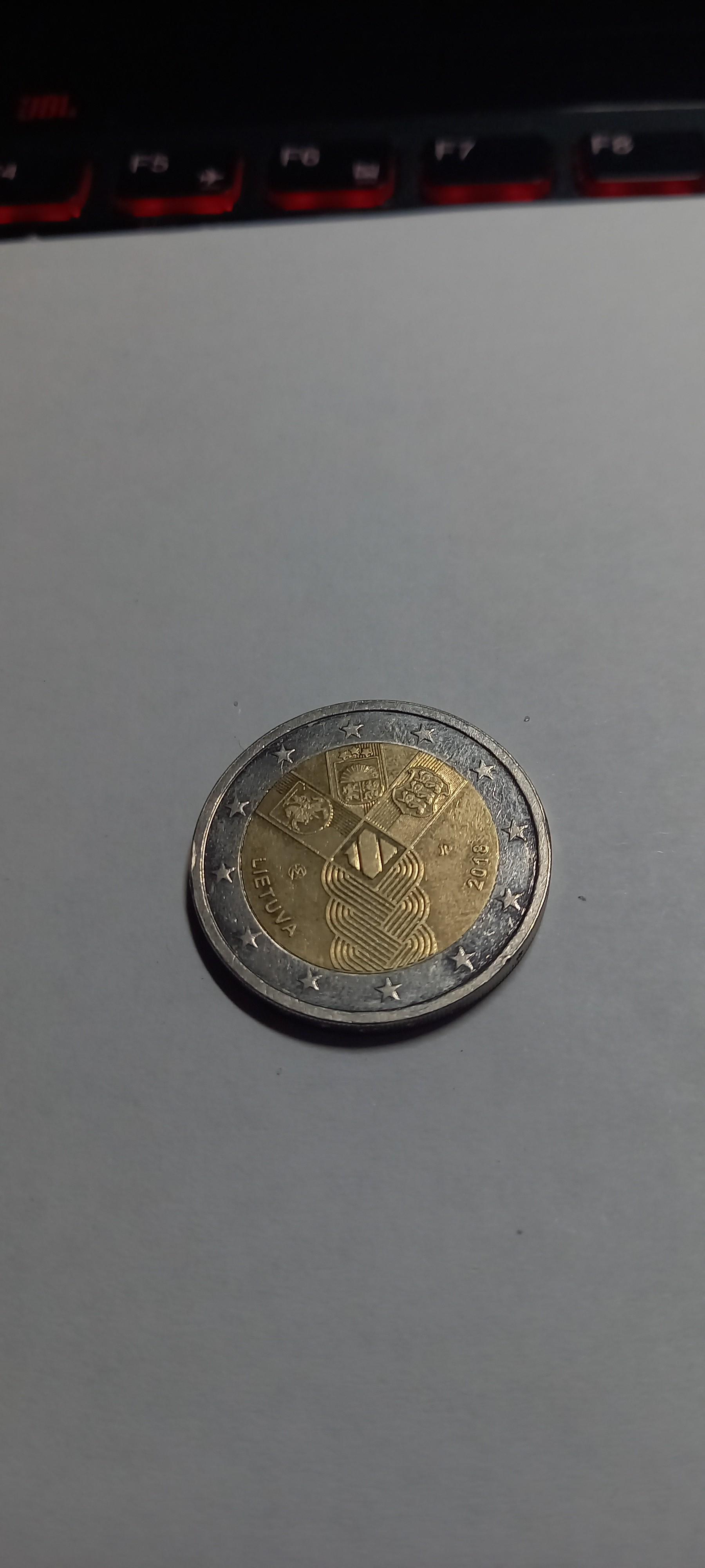 2 euro Baltijos valstybių 100-osios metinės