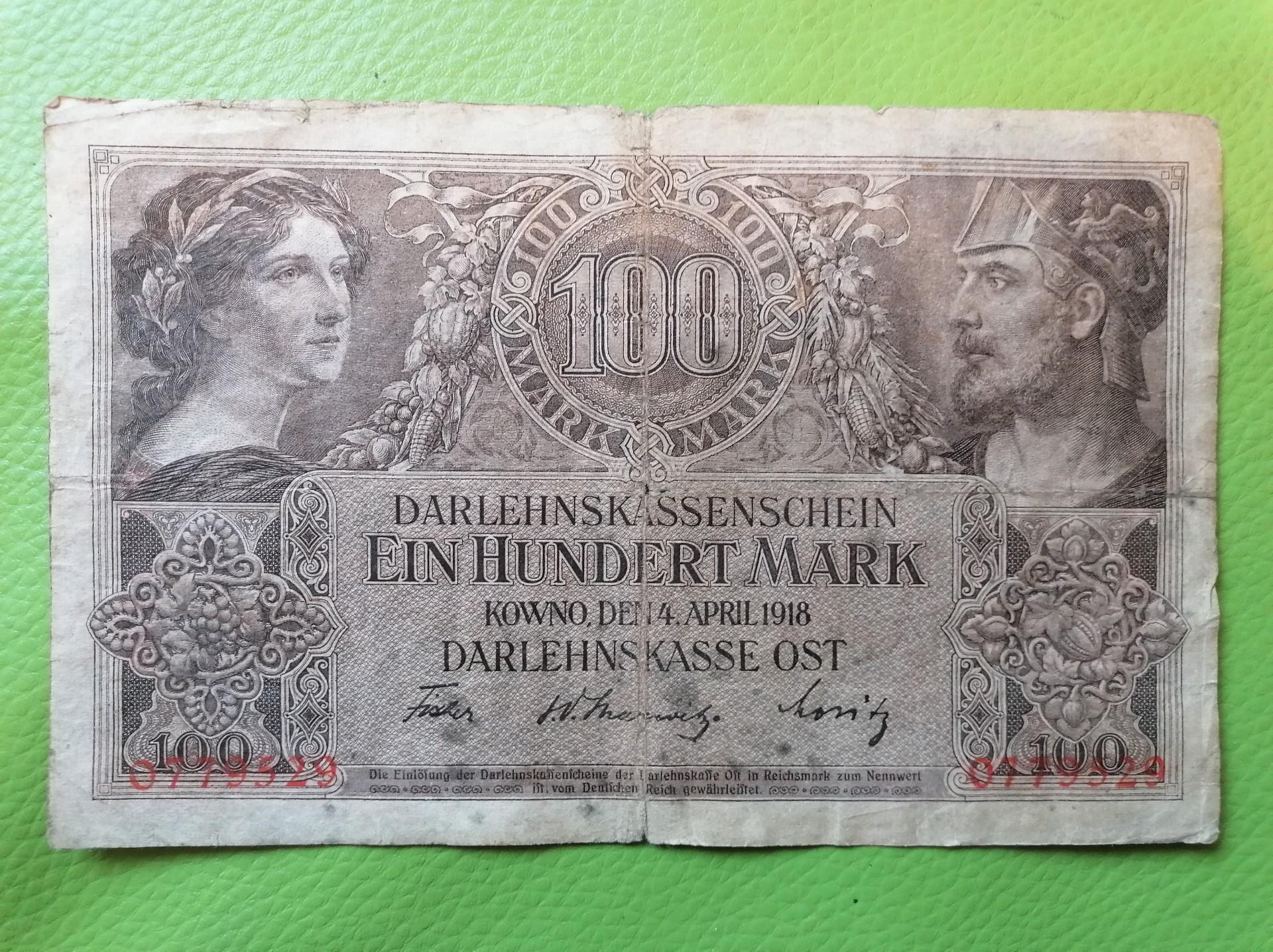 100 OST markių 1918 m.