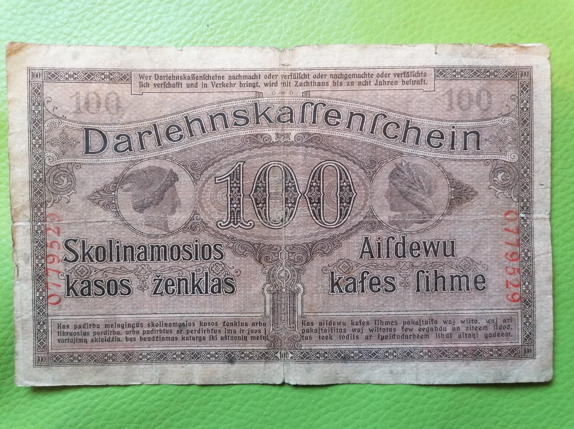 100 OST markių 1918 m.