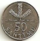 Latvija. 50 santimų ( 2009 ) XF