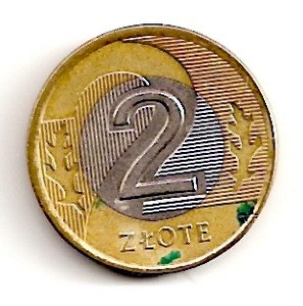 Lenkija. 2 zlotai ( 1995 ) XF