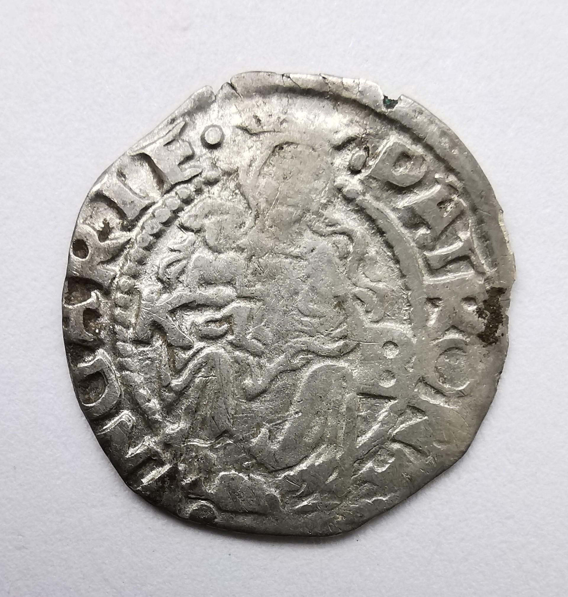 Vengrijos denaras 1547