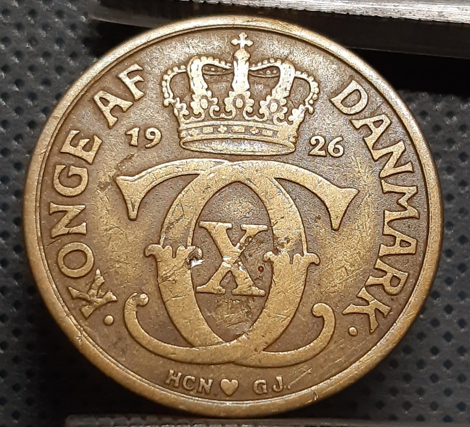 Danija 1 Krona 1926 KM#824 Aliuminis+Bronza (206)