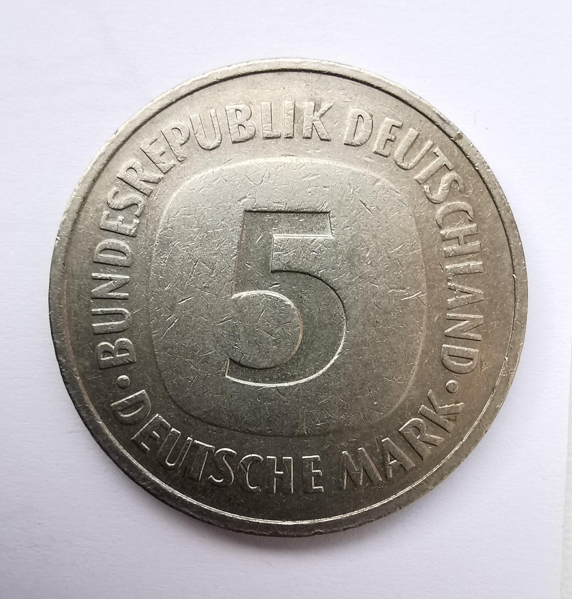 Vokietija 5 M 1977 
