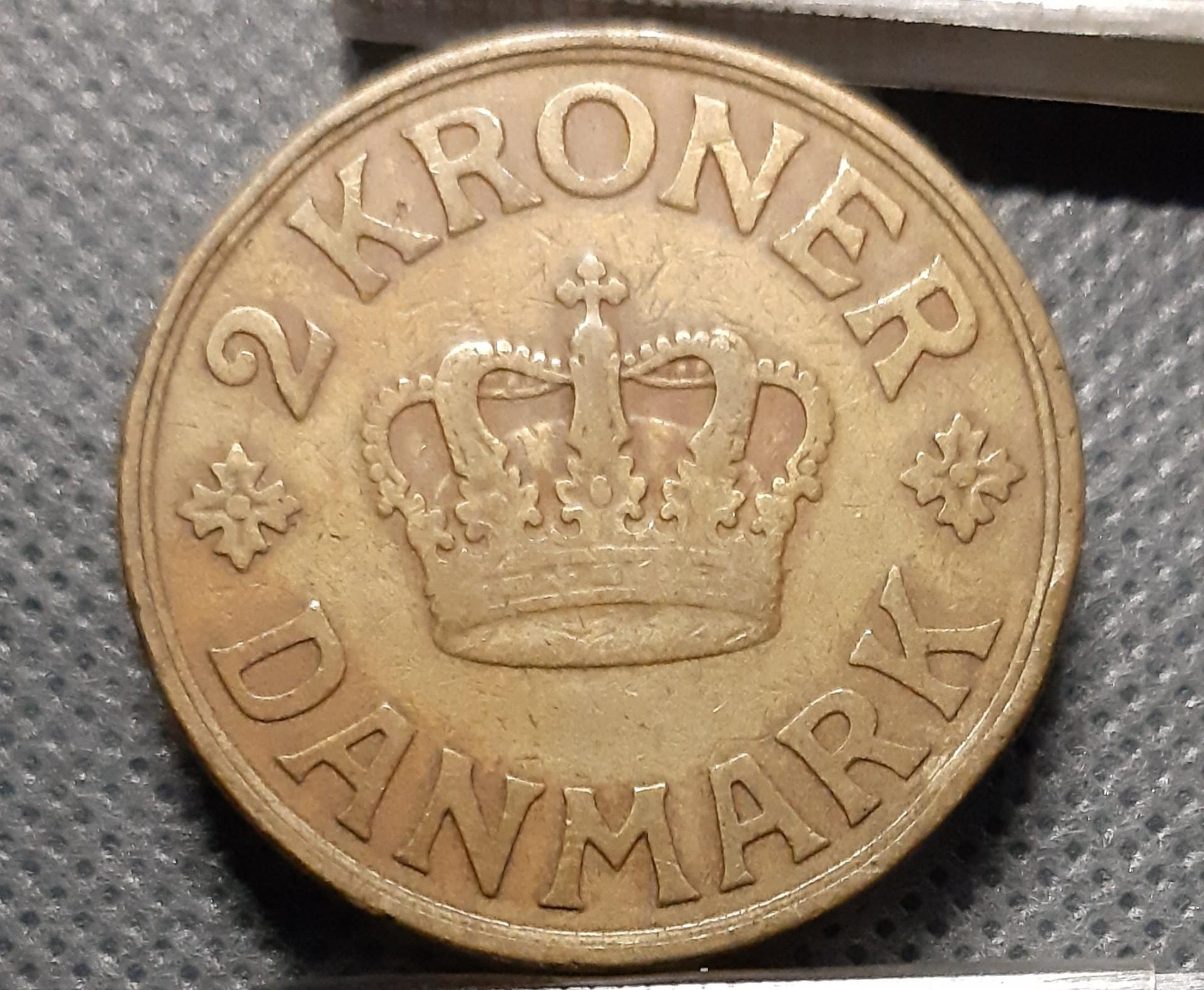 Danija 2 Kronos 1926 KM#825 (241)