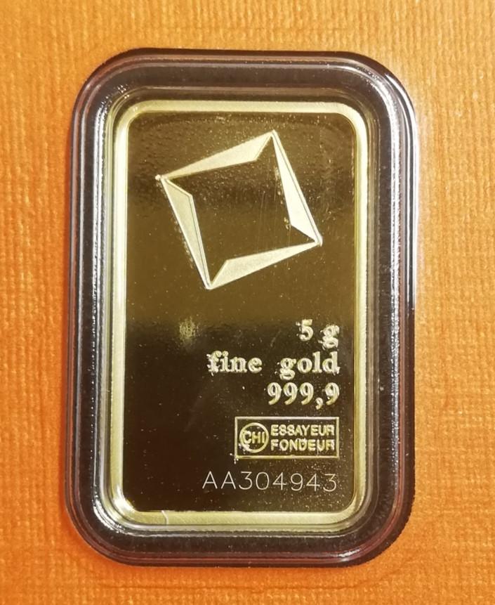 5g Gryno aukso luitelis