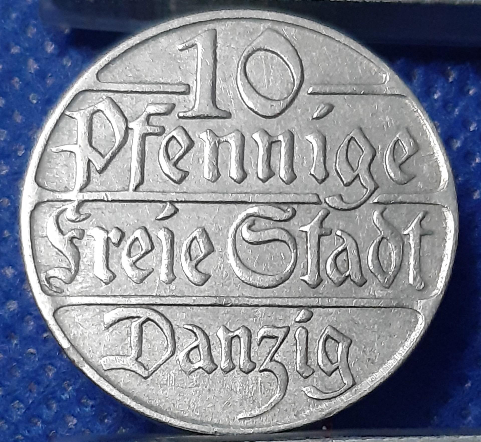 Dancigas 10 Pfenigų 1923 KM#143 (394)