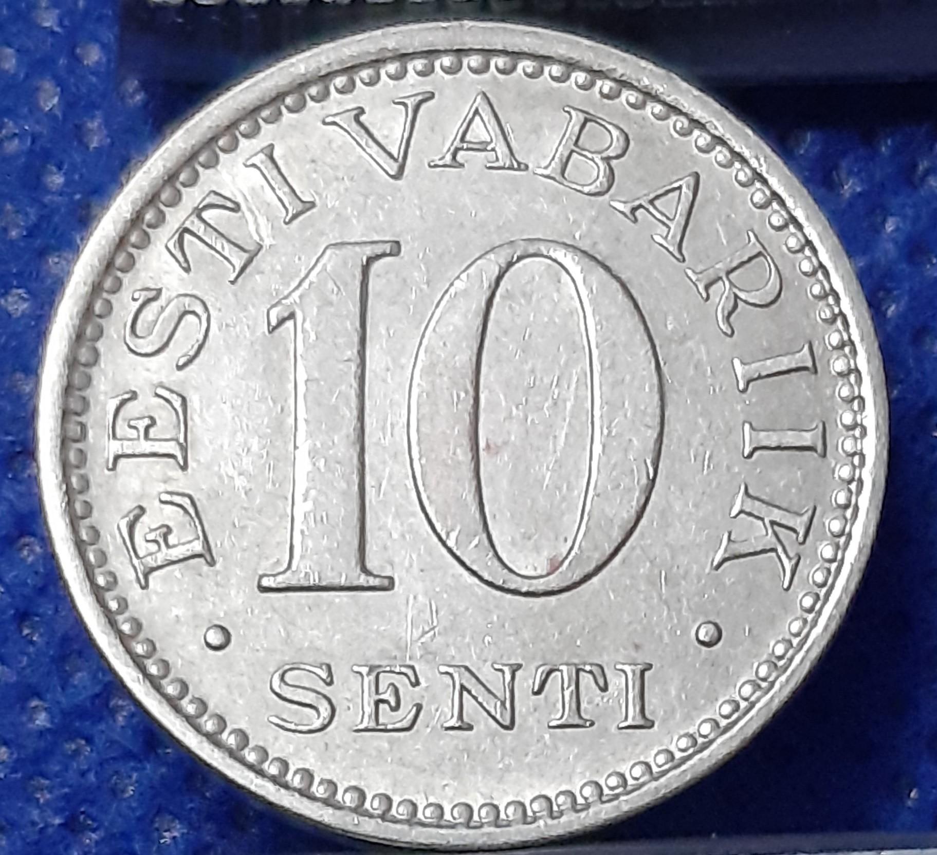 Estija 10 Sentų 1931 KM#12 (420)