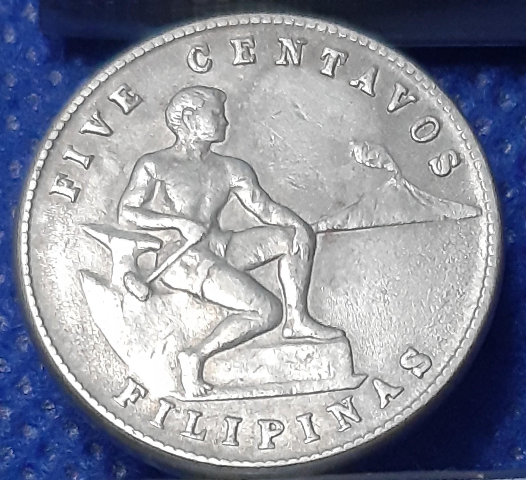 Filipinai 5 Sentavai 1944 KM#180a (475)