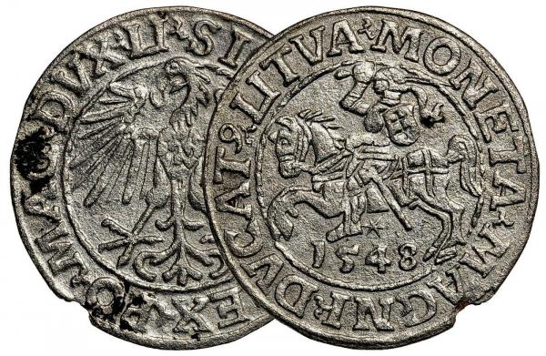 Žygimanto Augusto 1548 pusgrašis