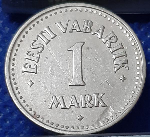 Estija 1 Markė 1924 KM#1a Nikelio ir bronzos lyd. (550)