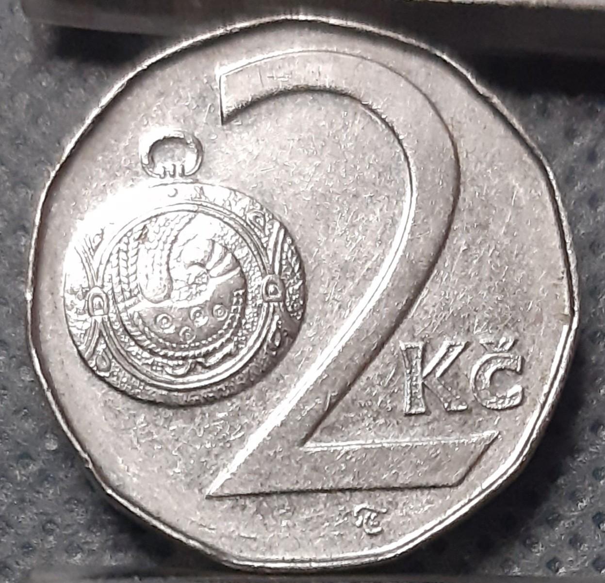 Čekija 2 kronos 1997 KM#9 (563)