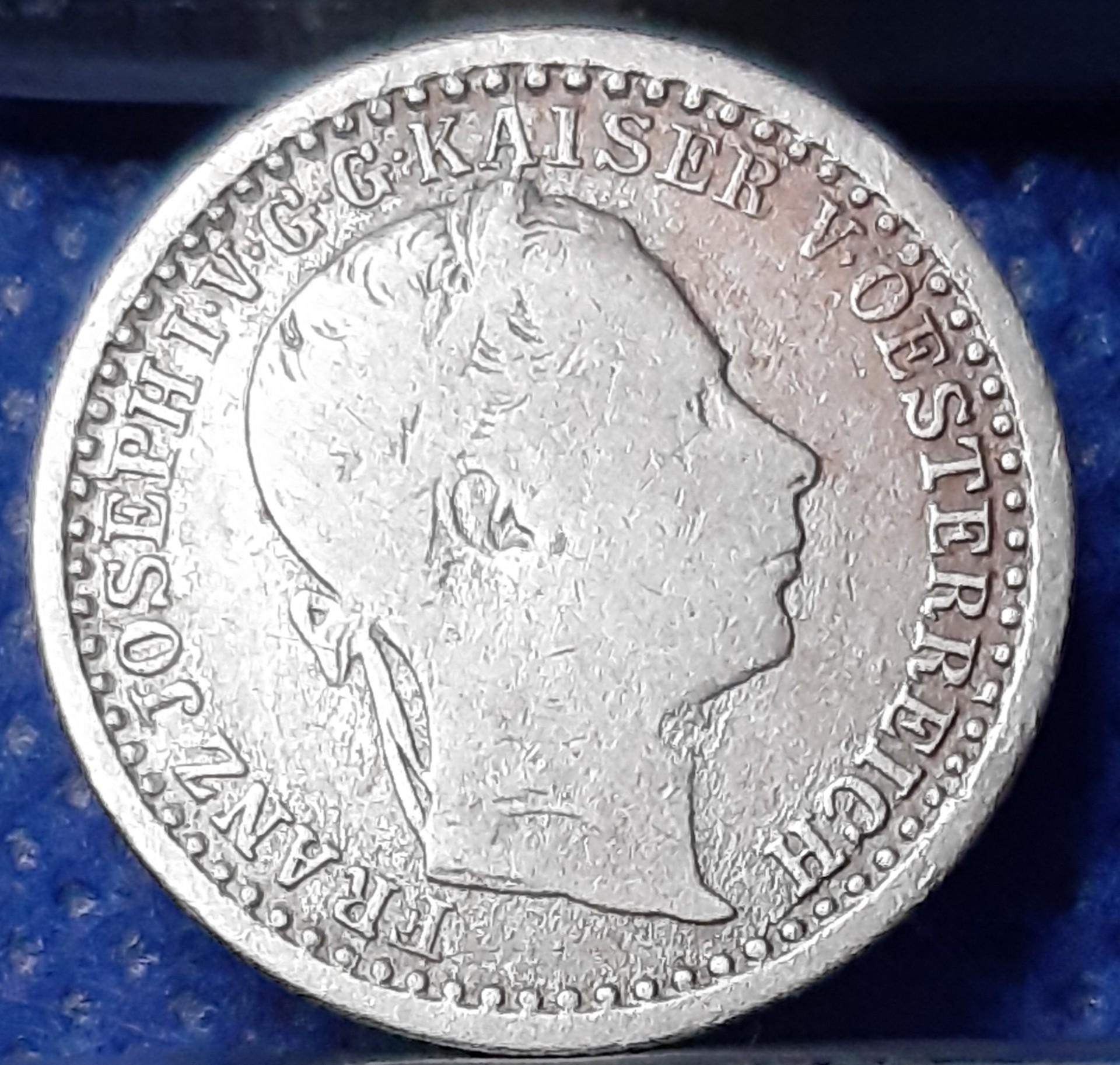 Austrija 5 Kreiceriai 1859 A KM#2197 Sidabras (589)