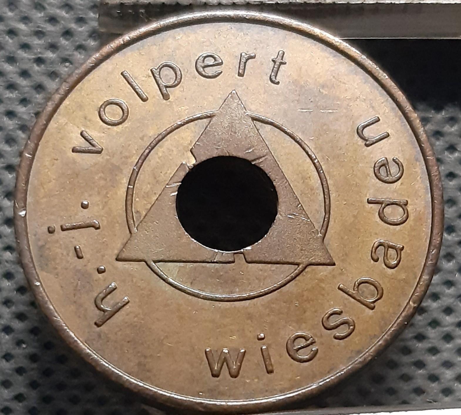 Vokietija Automatų Tokenas h. j volpert (609)
