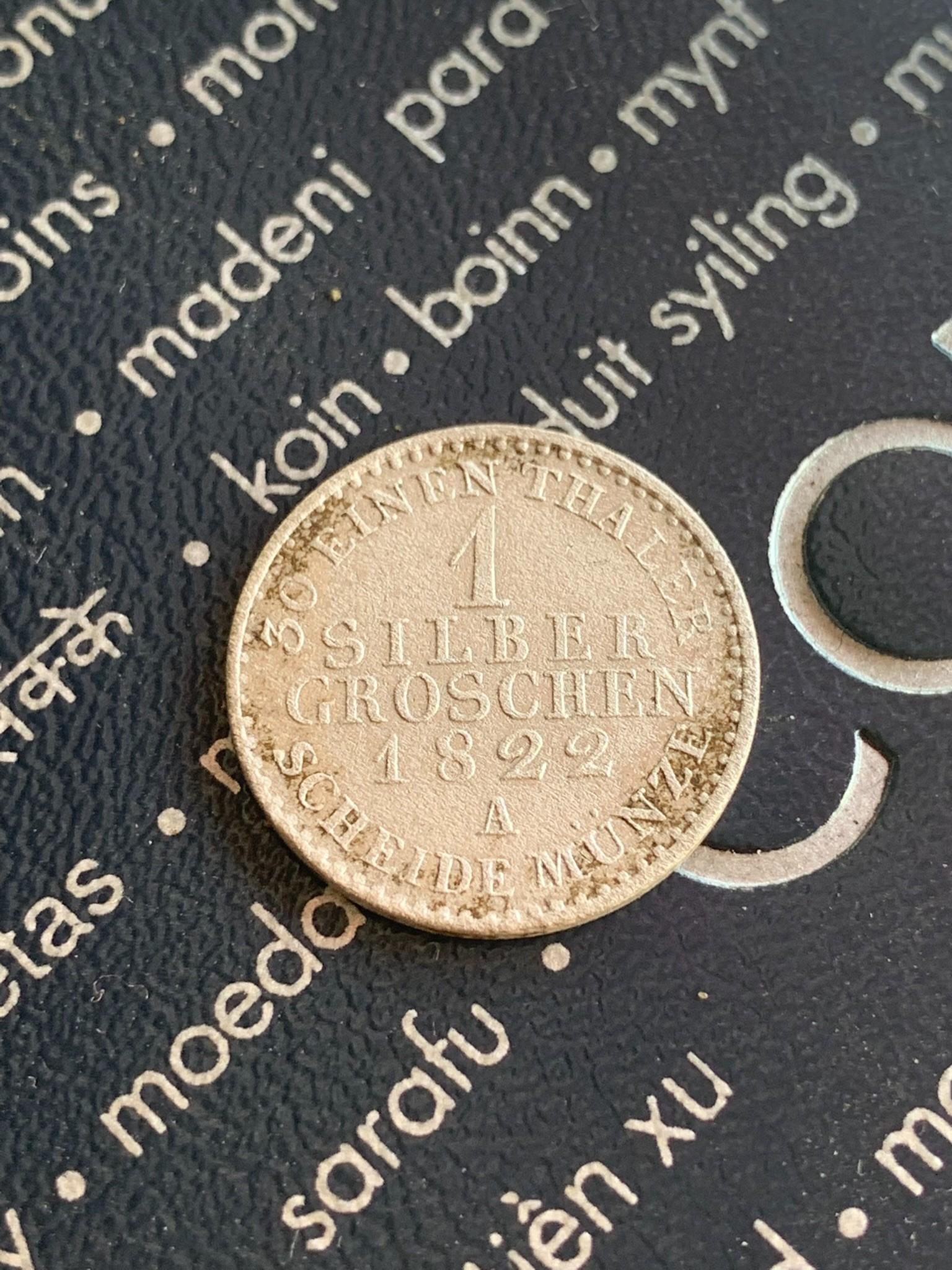 1 silber groschen 1822 A