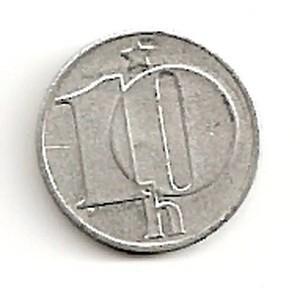 Čekoslovakija. 10 halerių ( 1986 ) XF