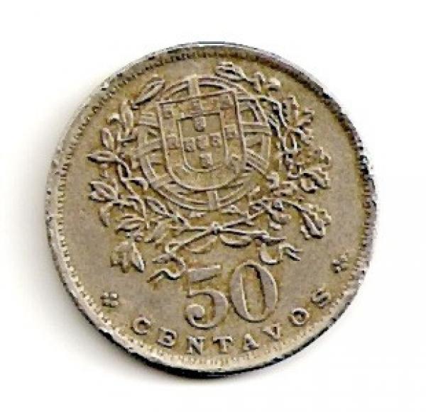 Portugalija. 50 centavų ( 1961 ) XF