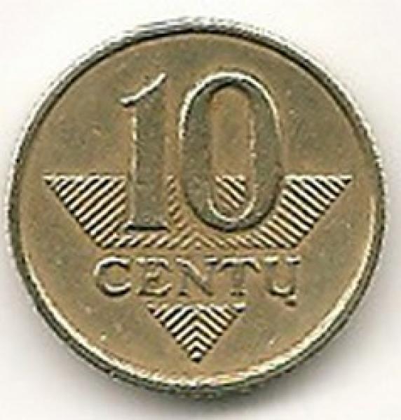 Lietuva. 10 centų ( 1997 ) VF