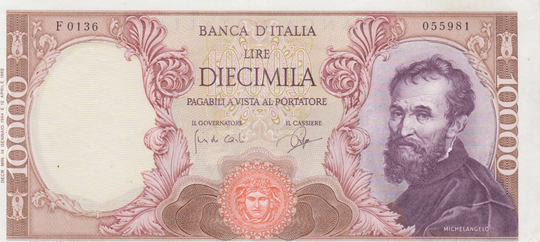 ITALIJA 10,000L 1964