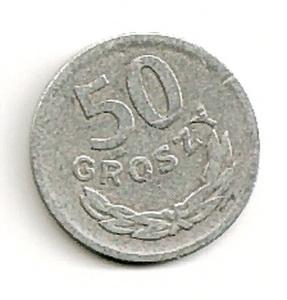 Lenkija. 50 grašių ( 1957 ) VF