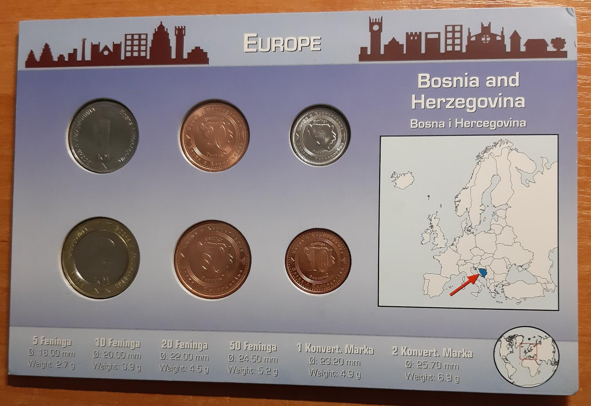 Bosnija ir Hercegovina 6 monetos 2017 (866)