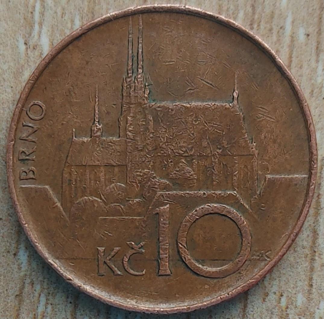 Čekija 10 Kronų 1993 KM#4 (A01)