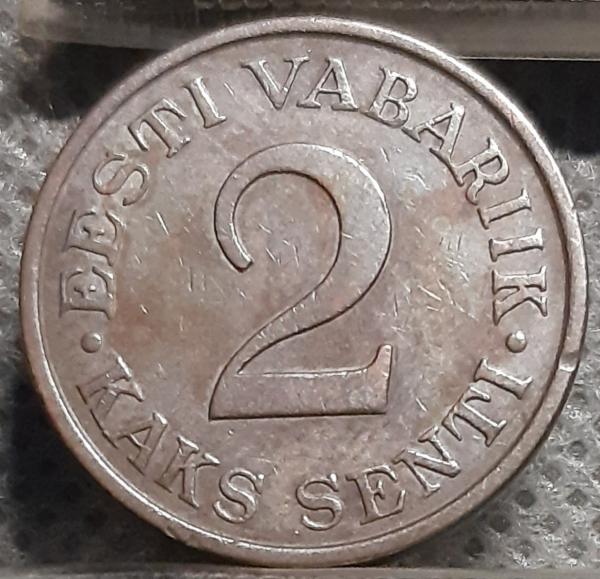 Estija 2 Sentai 1934 KM#15 Bronza (892)