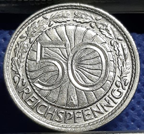 Vokietija 50 Reichspfenigų 1931 A KM#49 (955)