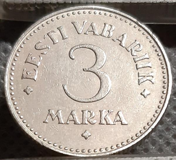 Estija 3 Markės 1925 KM#2a (966)