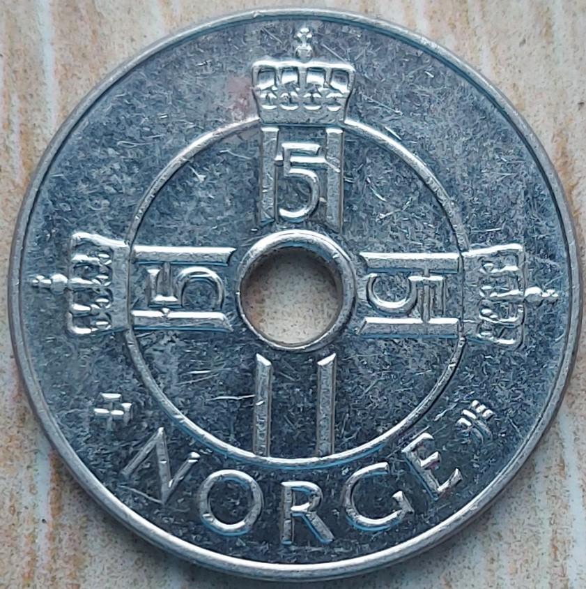 Norvegija 1 Krona 1998 KM#462 (A01)