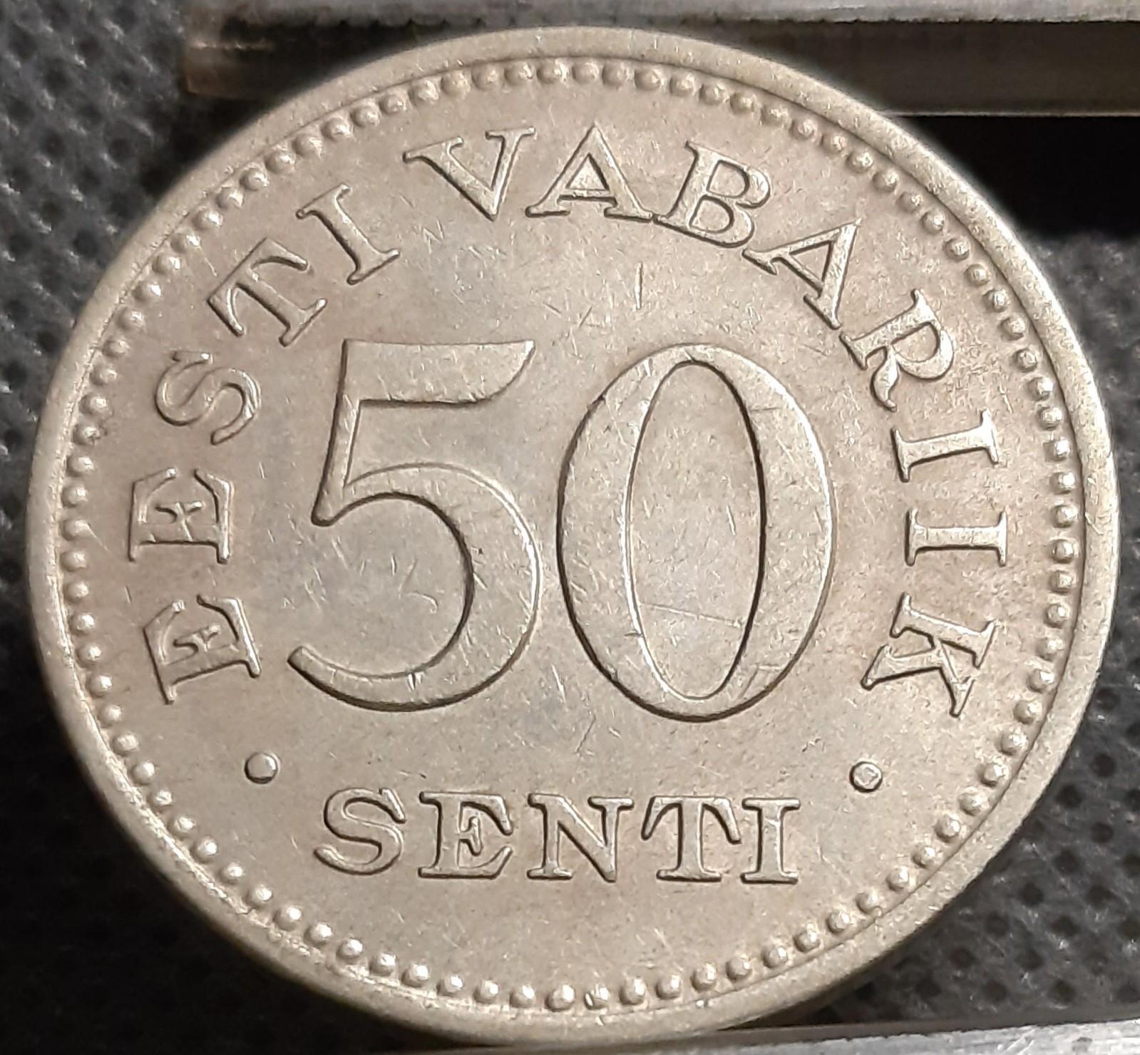 Estija 50 Sentų 1936 KM#18 (968)