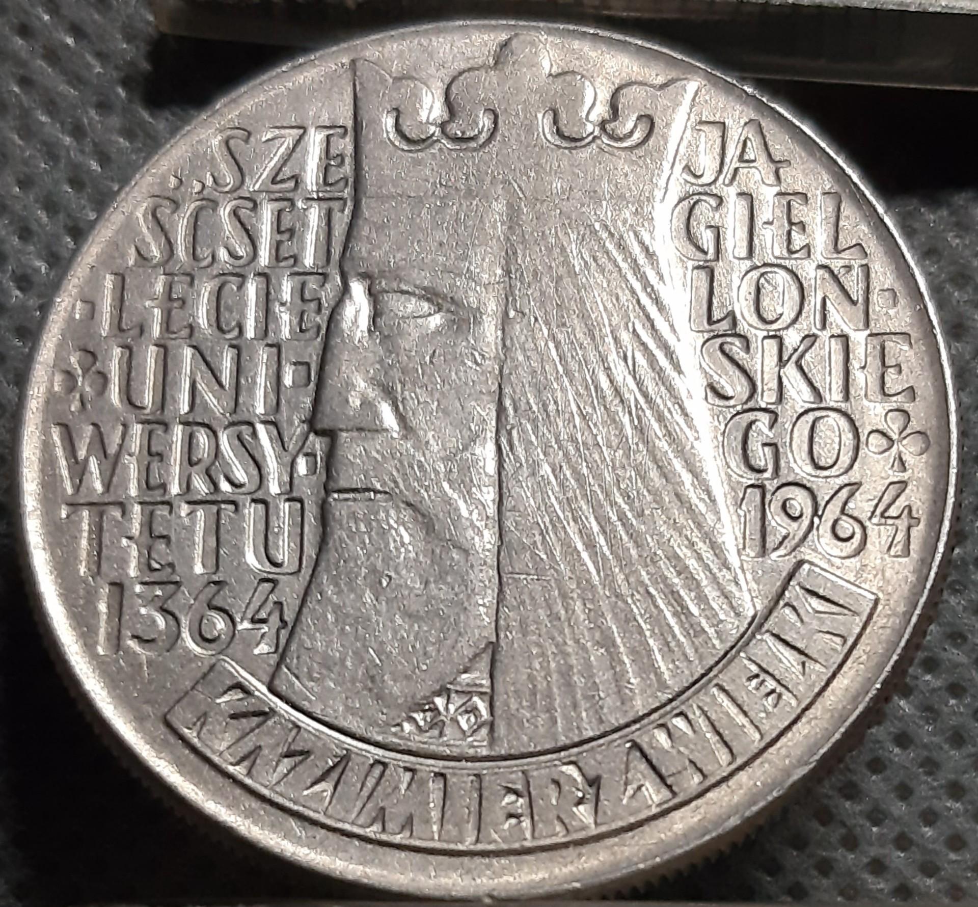 Lenkija 10 Zlotų 1964 Y#52 Proginė (975)