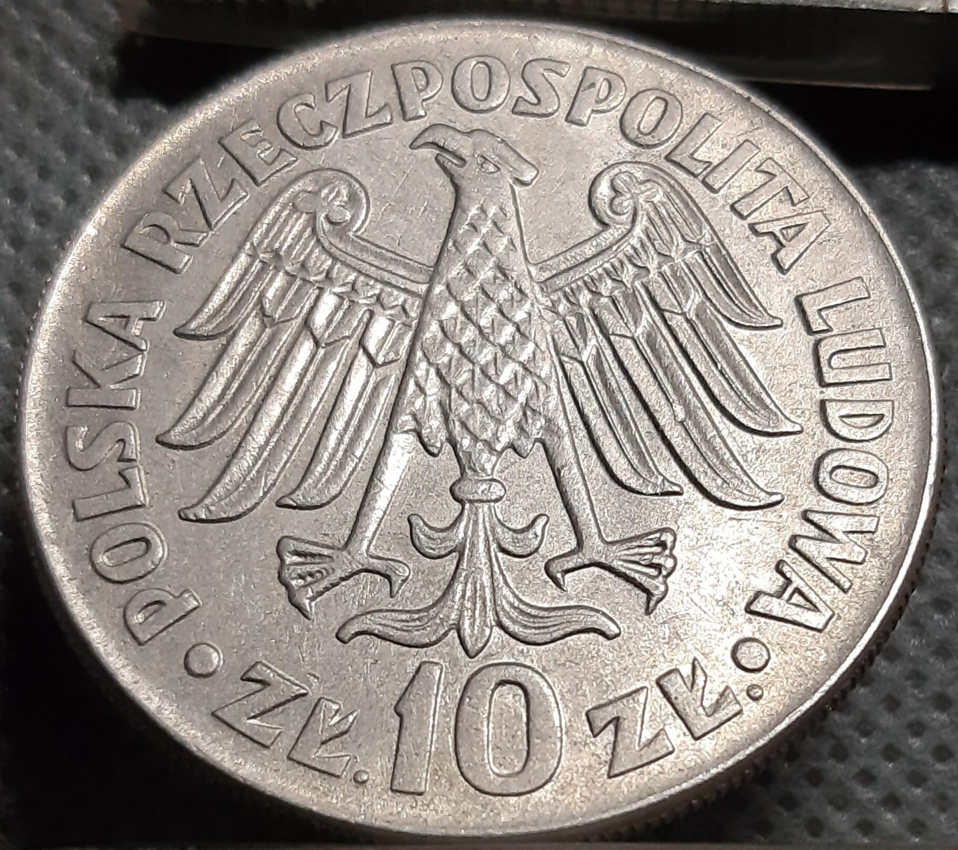 Lenkija 10 Zlotų 1964 Y#52 Proginė (975)