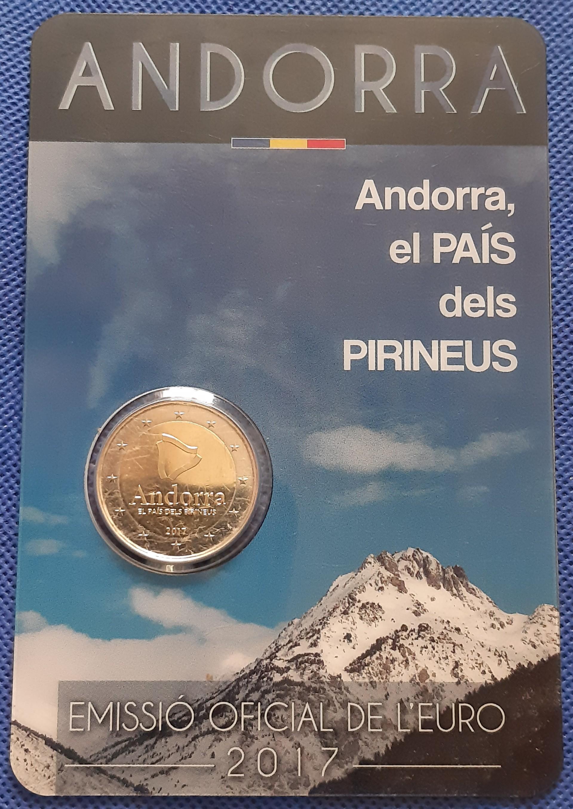 Andora 2 Eurai 2017 UC#106 Proginė Kortelėje (1000)