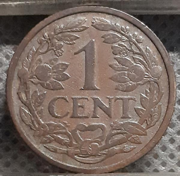 Nyderlandai 1 Centas 1916 KM#152 Bronza (1013)