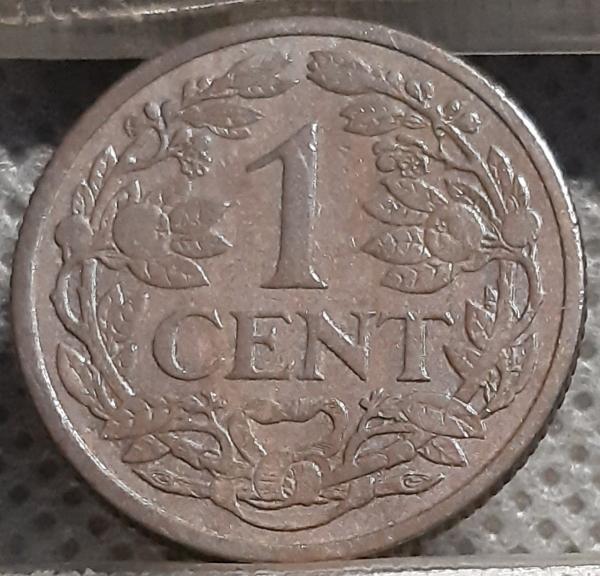 Nyderlandai 1 Centas 1916 KM#152 Bronza (1014)