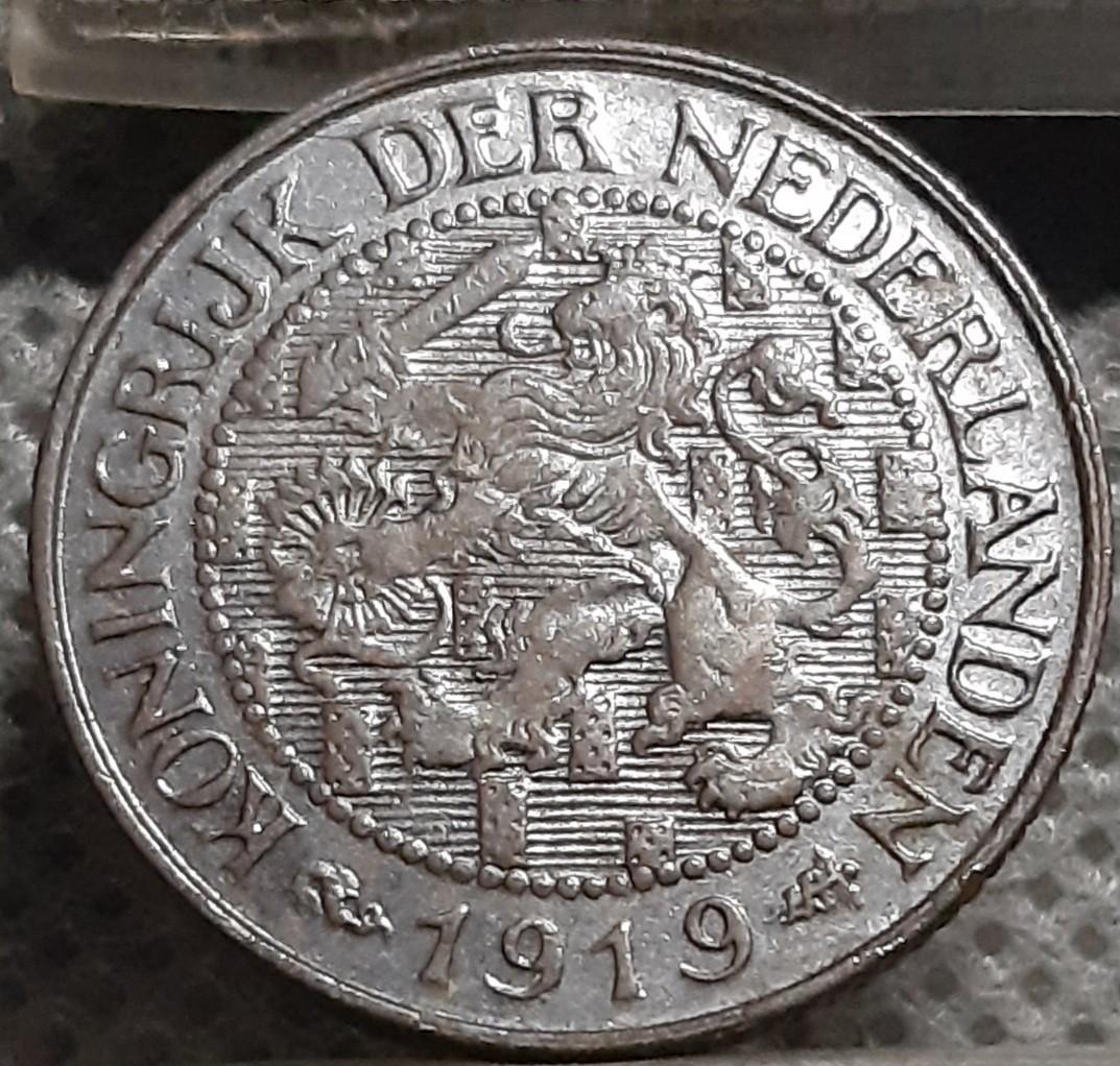 Nyderlandai 1 Centas 1919 KM#152 Bronza (1017)