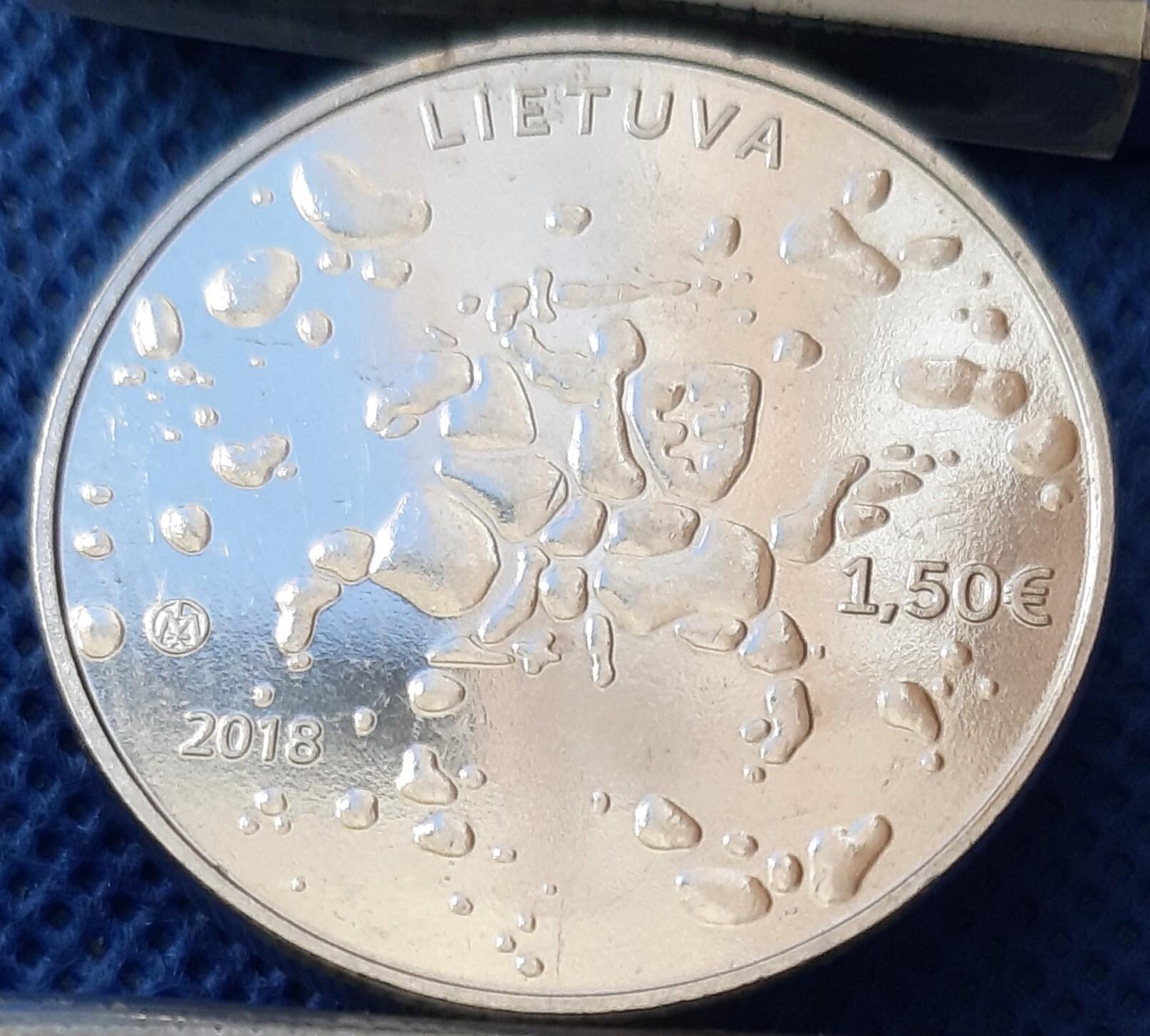 Lietuva 1 1/2 Euro 2018 KM#234 Joninės (1073)