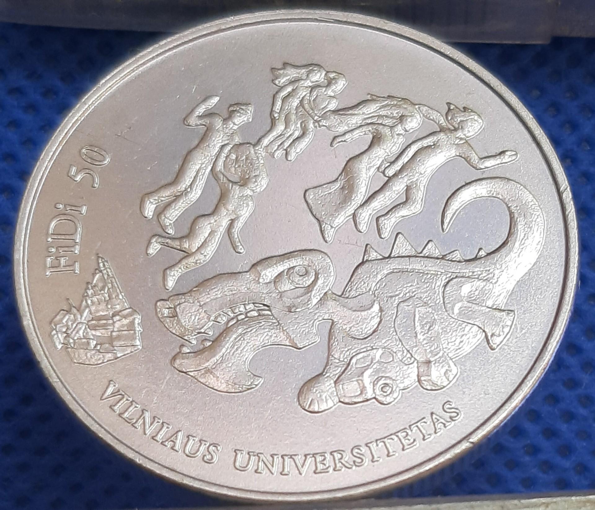 Lietuva 1 1/2 Euro 2018 KM#227 FIDI (1071)